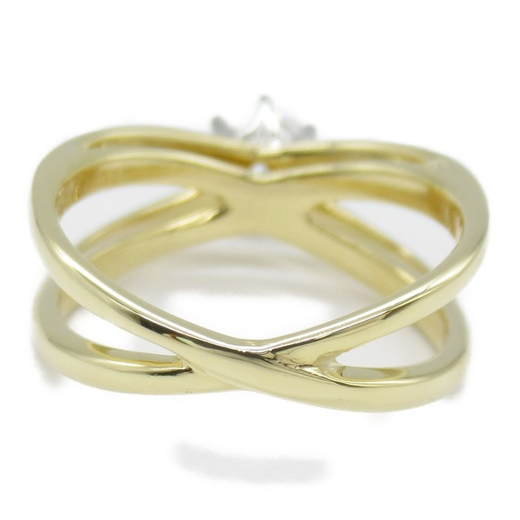 TIFFANY&CO 1 grain earring Ring Clear K18 [Yellow Gold] Clear - Picture 3 of 9